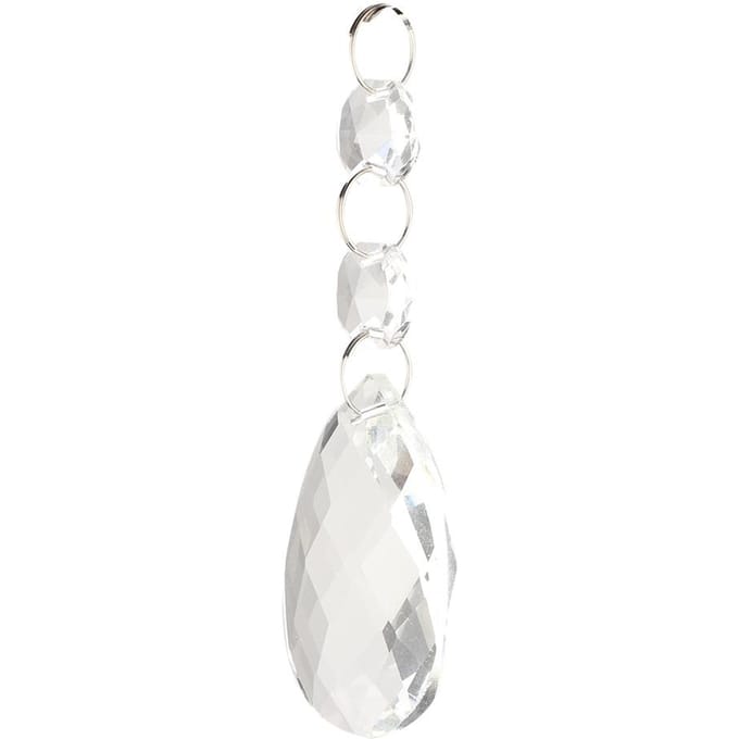 1 stuks Transparant Kristalglas Hangende Strengen Knutseldecoratie Accessoires(#6) white