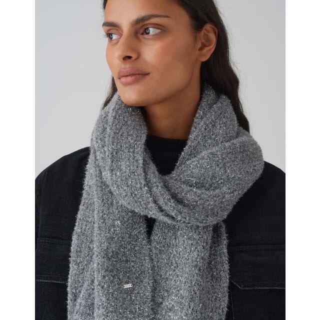 Opus Aglezi scarf 10240111875284 zilverkleurig