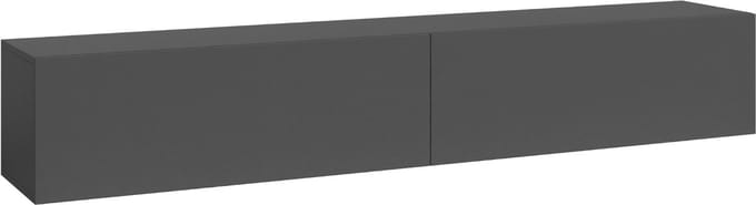 TV meubel Evaton zwevend 180x32x30 cm donkergrijs mat [en.casa]