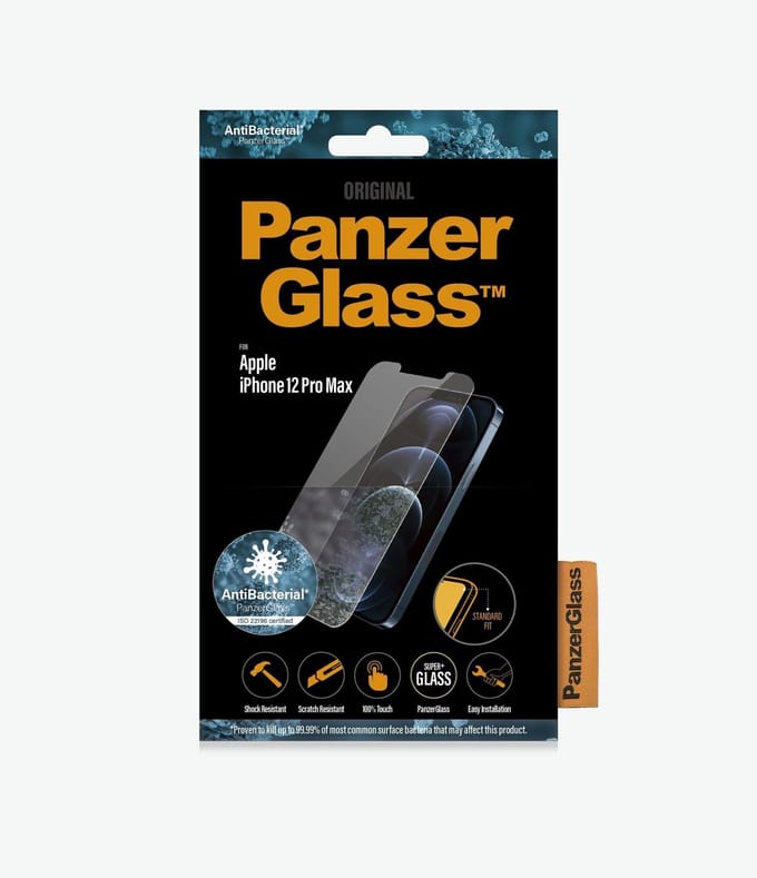 PanzerGlass Screenprotector geschikt voor Apple iPhone 12 Pro Max Glazen | PanzerGlass Standard Fit Screenprotector - Case Friendly
