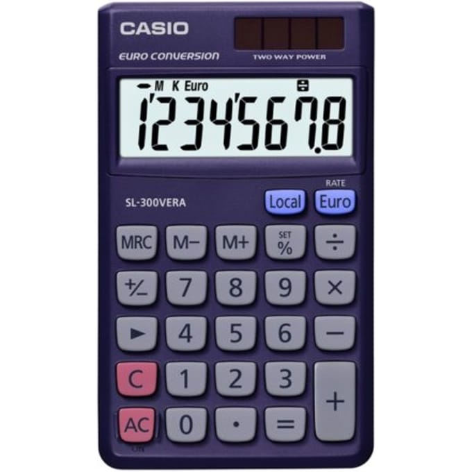 Rekenmachine casio sl-300vera