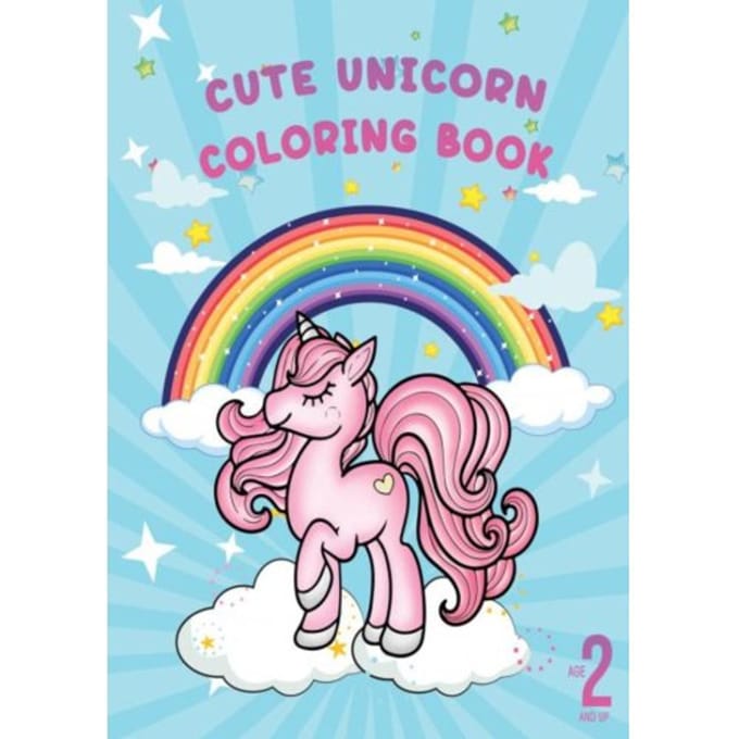 Cute Unicorn Coloring Book - Dhr Hugo Elena
