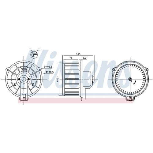 Interieurventilatie NISSENS 87615