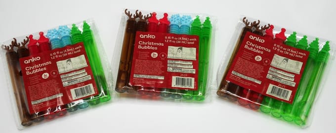 Bellenblaas staafjes kerst 24 stuks