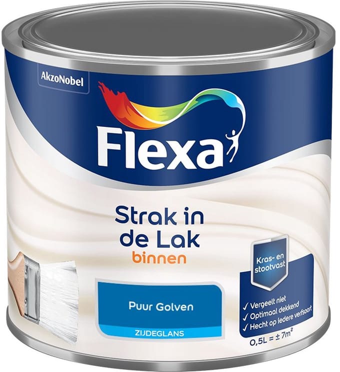 Flexa - Strak In De Lak Binnenlak Zijdeglans - Puur Golven - Mengverf - 500 Ml