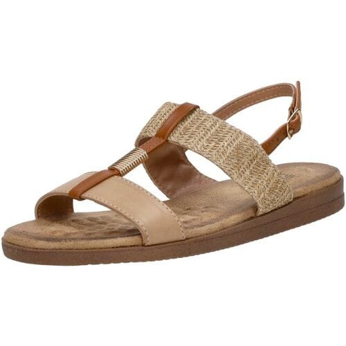 SUB55 Sandalen Plat Sandalen Plat - Beige - Maat 38