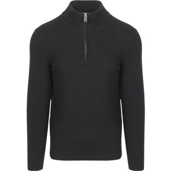 Sweaters Profuomo Half Zip Pullover Structure Navy