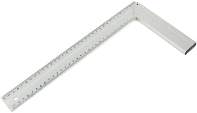 GEKO Aluminium winkelhaak - 350 mm - Duurzaam en nauwkeurig