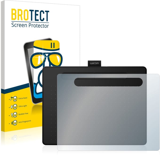 Screenprotector voor Wacom Intuos M Beschermglas transparant