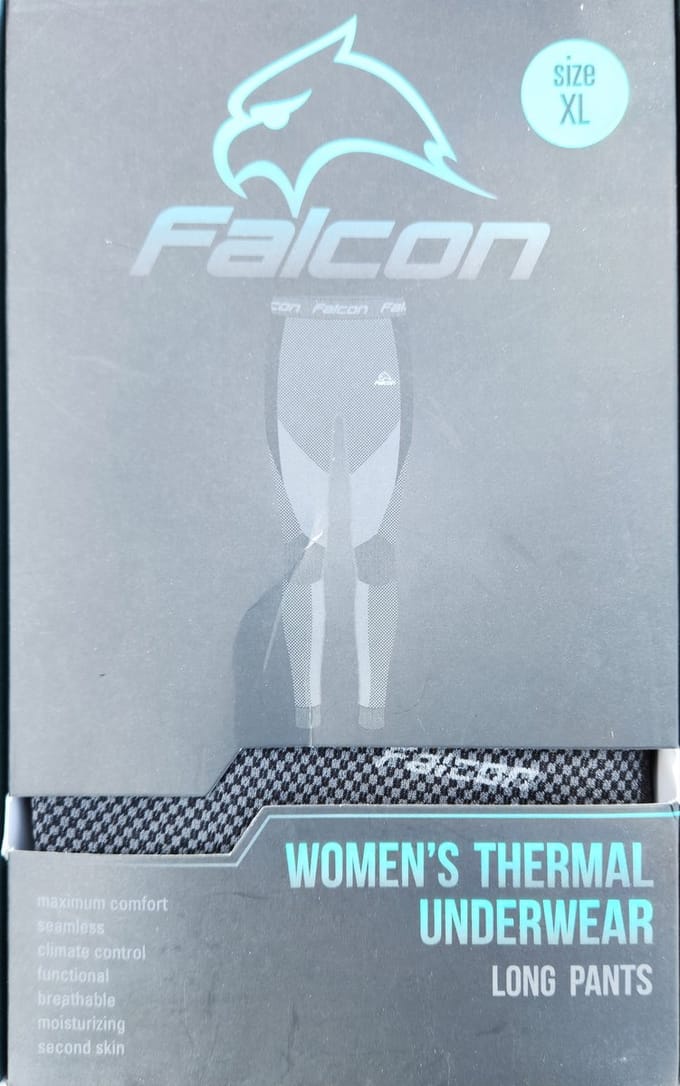 Falcon - Women's thermal underwear - Long pants - maat XL - maximum comfort - seamless - climate control - functional - breathable - moisturizing - second skin