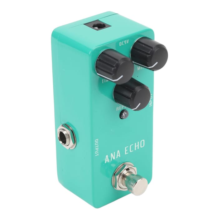 Analoge Delay Pedaal Warm Tape-achtig Echo Geluid True Bypass Elektrische Gitaar Effecten Pedaal DC9V black