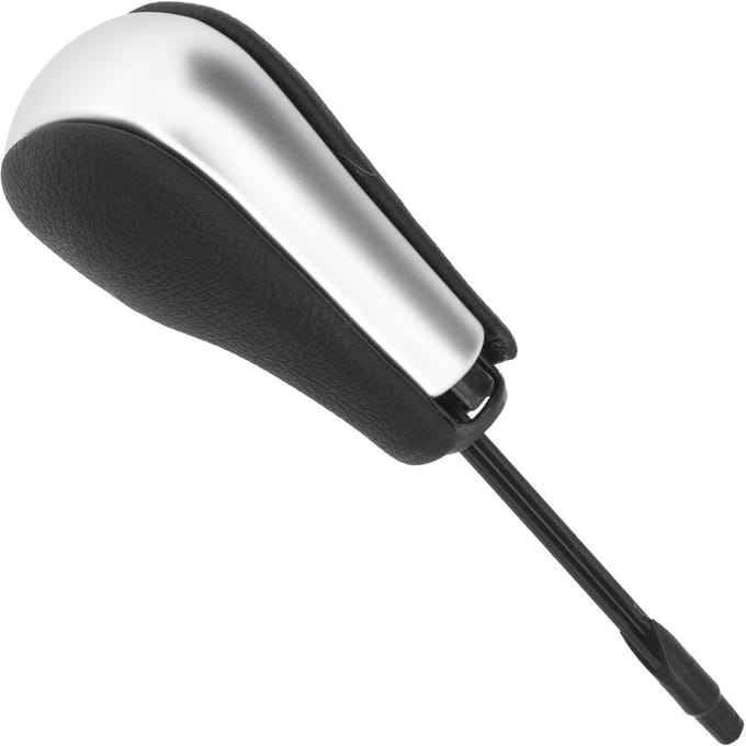 MODECAR - BMW E63 E64 Automatische Schakelknop - Zwart/Zilver - Lange Hefboom