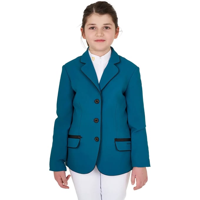 Equestro FW25 Kids Wedstrijdjasje Technical Blue 8