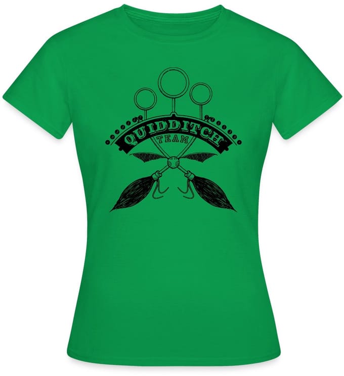 Harry Potter Quidditch Team black T-Shirt Dames