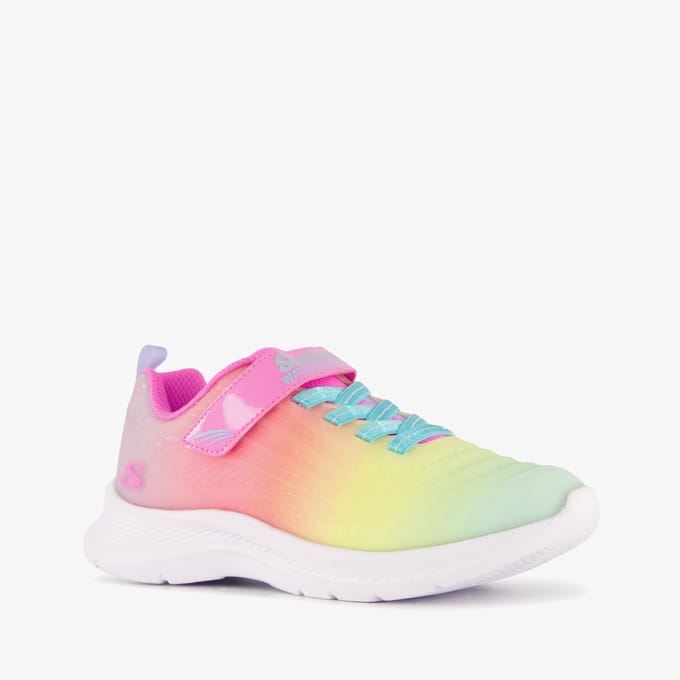 Skechers Jumpsters 2.0 Blurred Dreams meisjes sneakers - Roze - Uitneembare zool