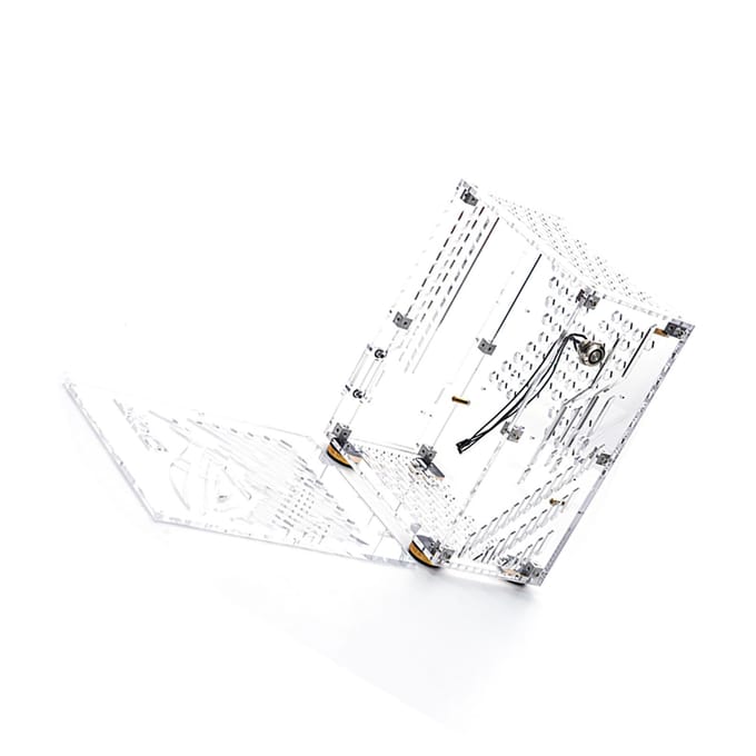 Draagbare Kleine Computerbehuizing Plexiglas Behuizing Compacte PC Behuizing Desktop PC Behuizing Mini ITX Moederbord FLEX Voeding transparant