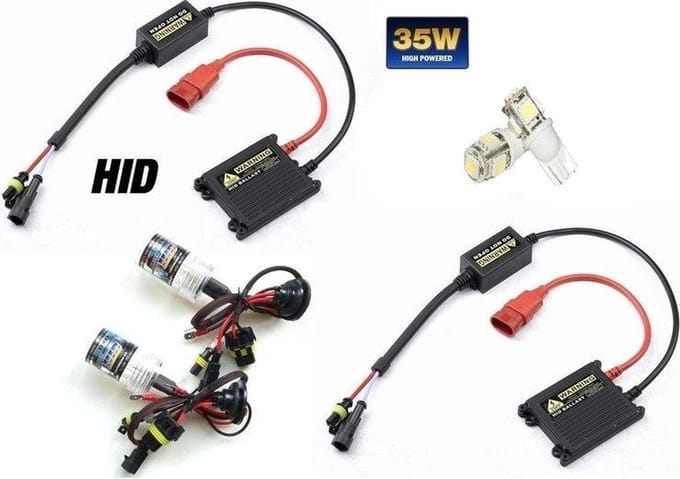 9012 HIR2 Xenon Slim Ballast HID inbouw Set 6000K & Gratis Led