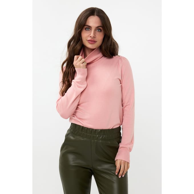 EsQualo Sweater Fancy Detail Shldr Basic Knit Blush Taglia: S | Maglioni a maglia Outlet | Donna
