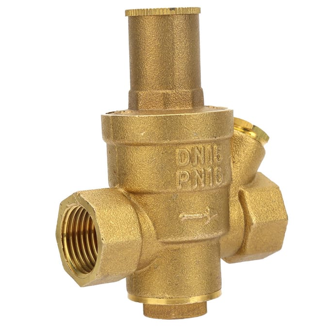1 pièce Laiton Régulateur de Pression d'Eau Réducteur Réglable Valve Filetage DN15 1 2