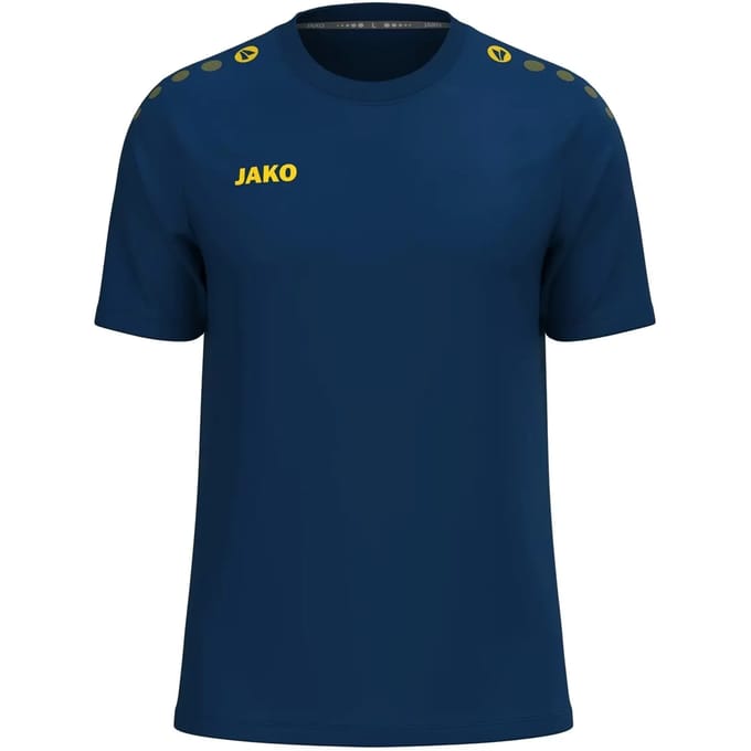 Jako One T-Shirt Heren - Navy / Citroen | Maat: S