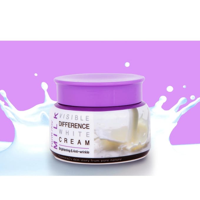 FARM STAY Melk Zichtbaar Verschil Witte Crème 100g (3 Opties) 1pcs purple