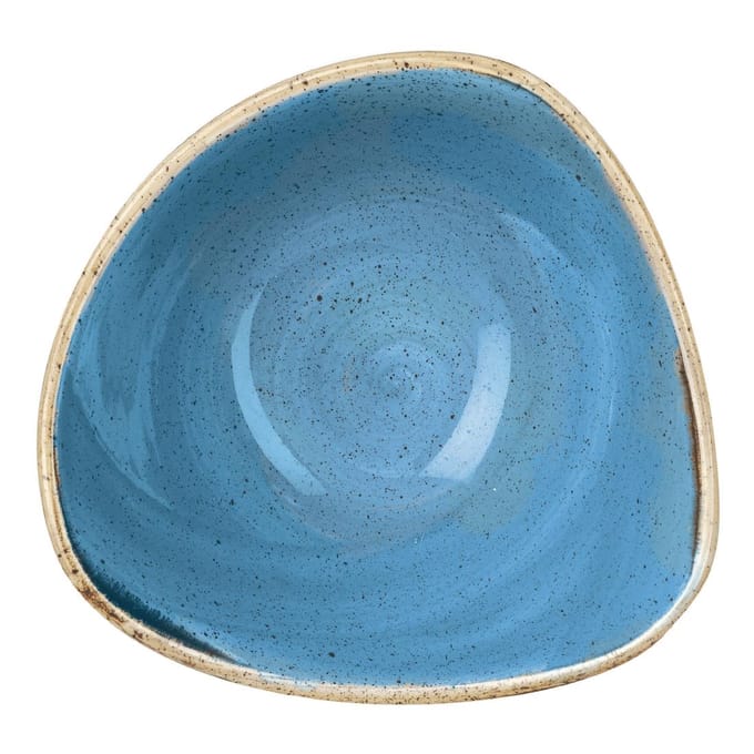 Churchill Stonecast Cornflower Blue Driehoekige Kom 18.5cm (12 stuks)