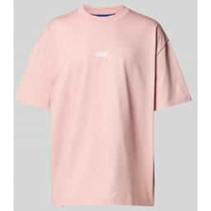 T-shirt met labelprint, model 'Nalono'