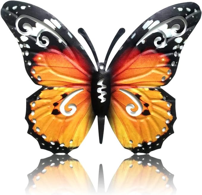 3D Wind Spinner - Tuindecoratie Metaal - Tuin Decoreren - Betoverende 3D Effecten - 86 Gram - Geel