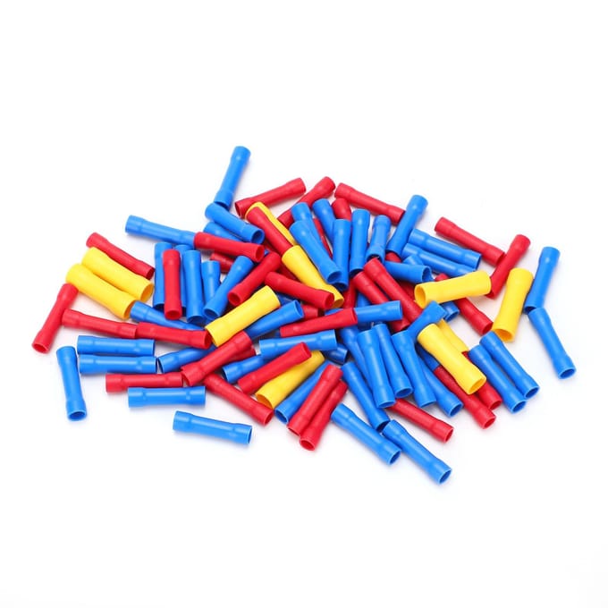 100 stuks Draadconnector Volledig geïsoleerd Waterdicht Batterij Lasdraad Buisvormige Klem