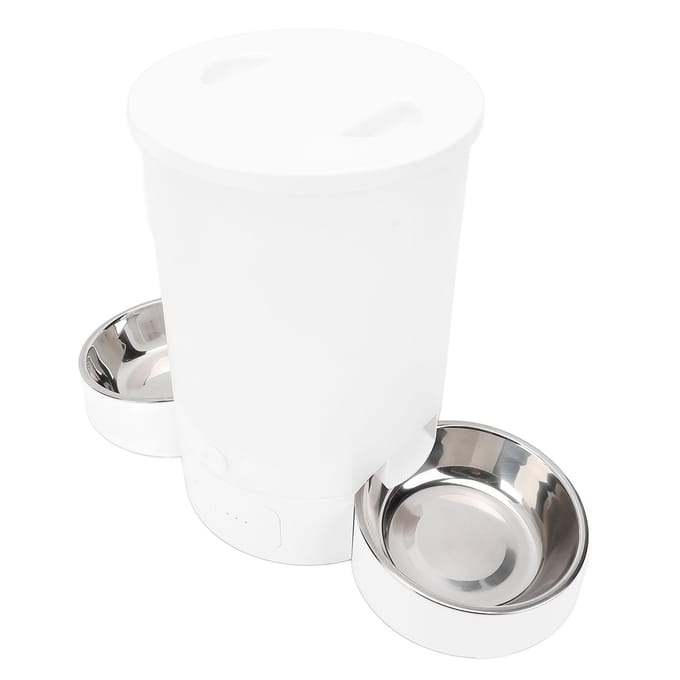 Automatische Kattenvoeders voor Twee Katten 3L Kwantitatieve Voeding Getimed 2.4G WiFi Slimme Huisdier Voedsel Dispenser zwart