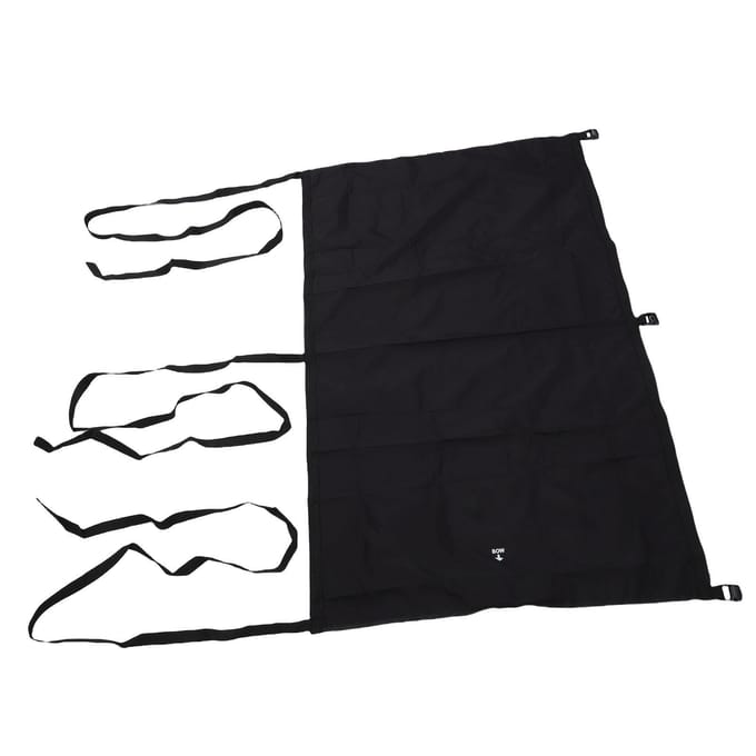 Couvre-cockpit de kayak Tissu Oxford 420D Imperméable Léger Réglable Protecteur Cockpit de canoë black