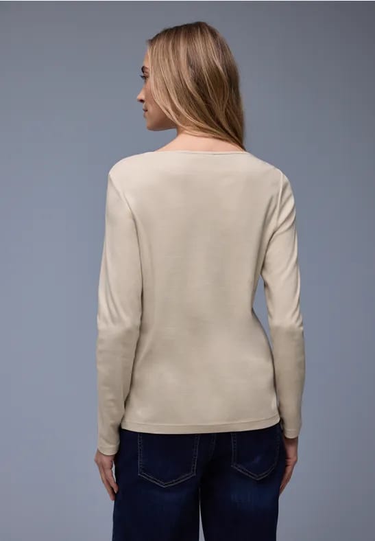 Shirt in effen kleur