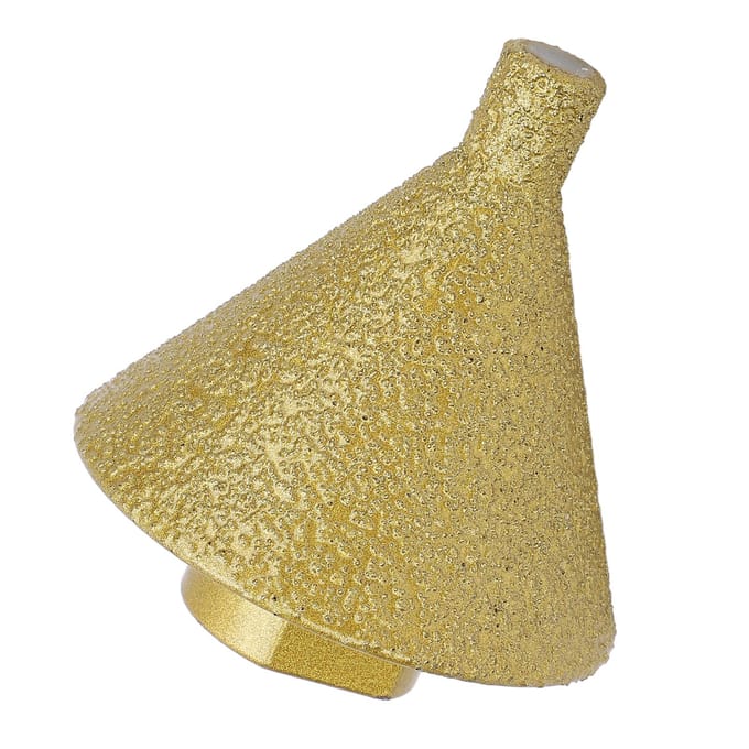 Fraise à chanfreiner diamantée 50 mm de diamètre Grain 50 Meuleuse d'angle Mèche de perçage avec tige adaptatrice M14 pour