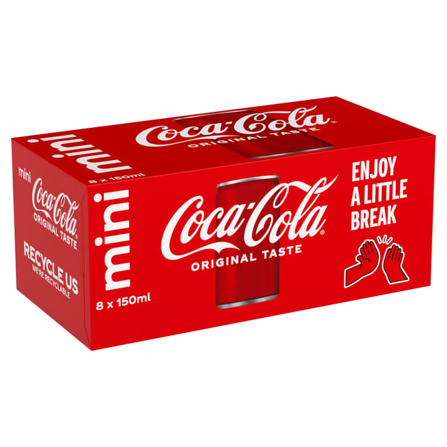 Frisdrank Coca Cola Regular blik 150ml