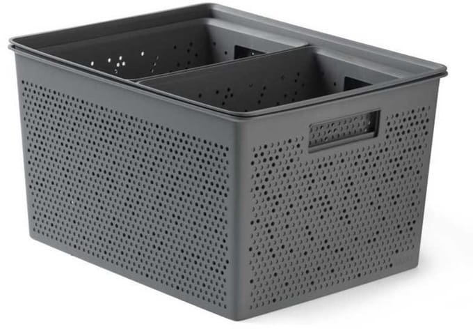 Tatay Bohol 2x4l + 12l + 20l Badkamer Organizer 4 Eenheden Grijs