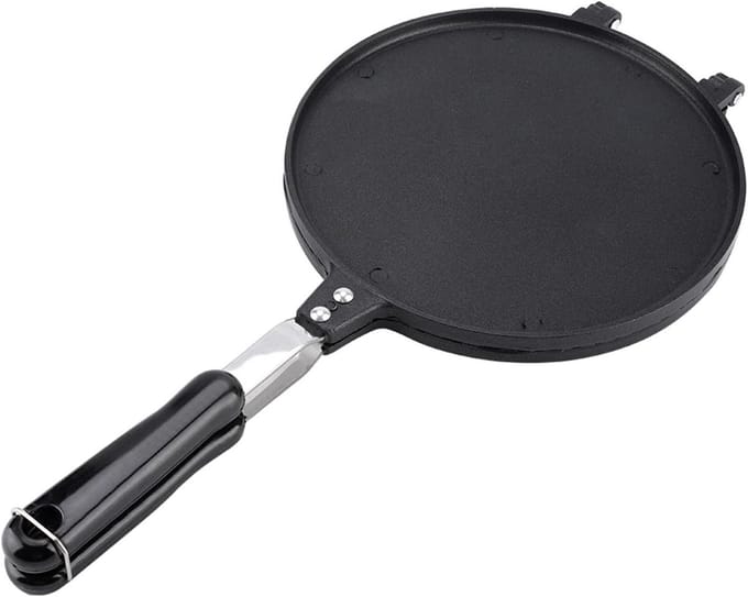 Wafelijzer - Loempia Pan - Bakken - Non-stick - 45 x 24 cm - Zwart