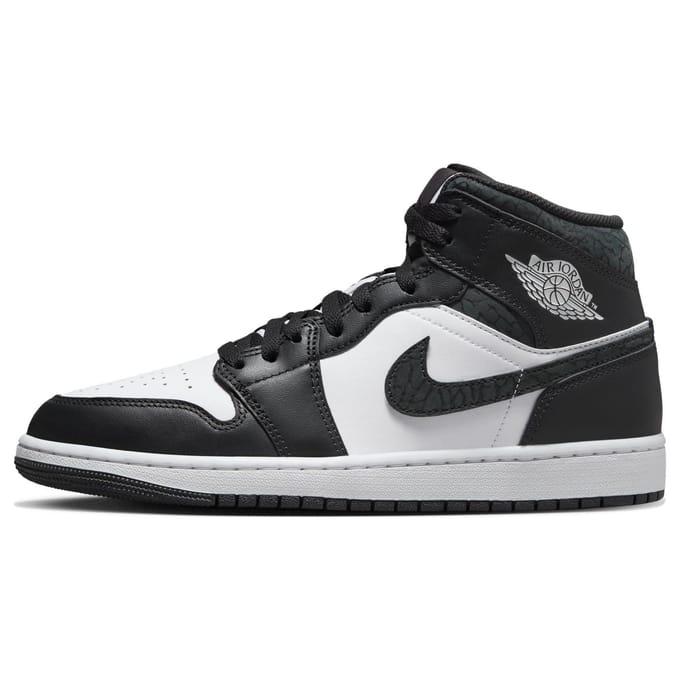 Air Jordan 1 Mid SE Panda Olifant Heren Sneakers Zwart Off-Noir Wit FB9911-001 40.5