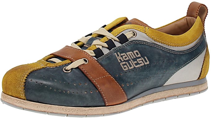 Kamo-Gutsu Tifo-017 - Herenschoenen Sneaker - Giallo-Navy