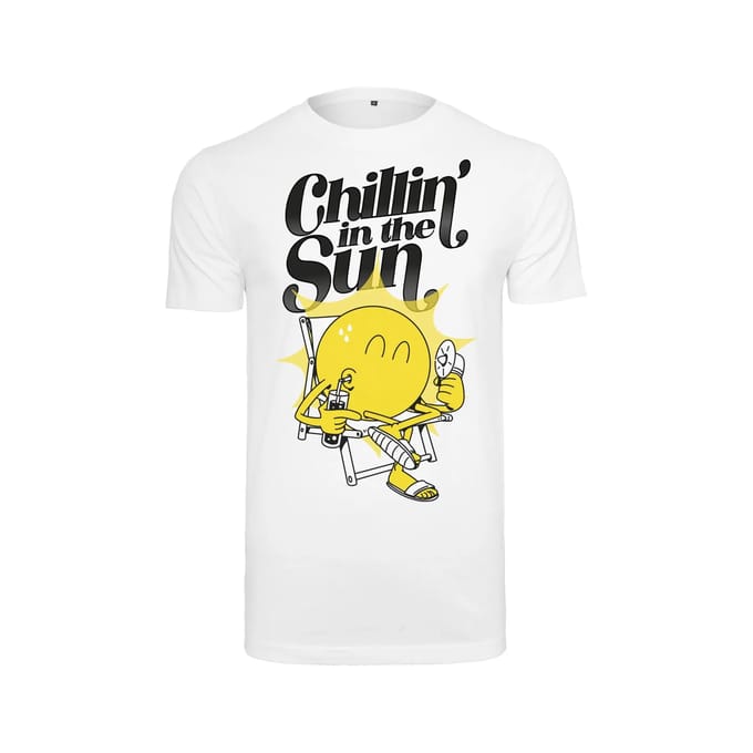 Mister Tee - Chillin' the Sun Heren Tshirt - 4XL - Wit