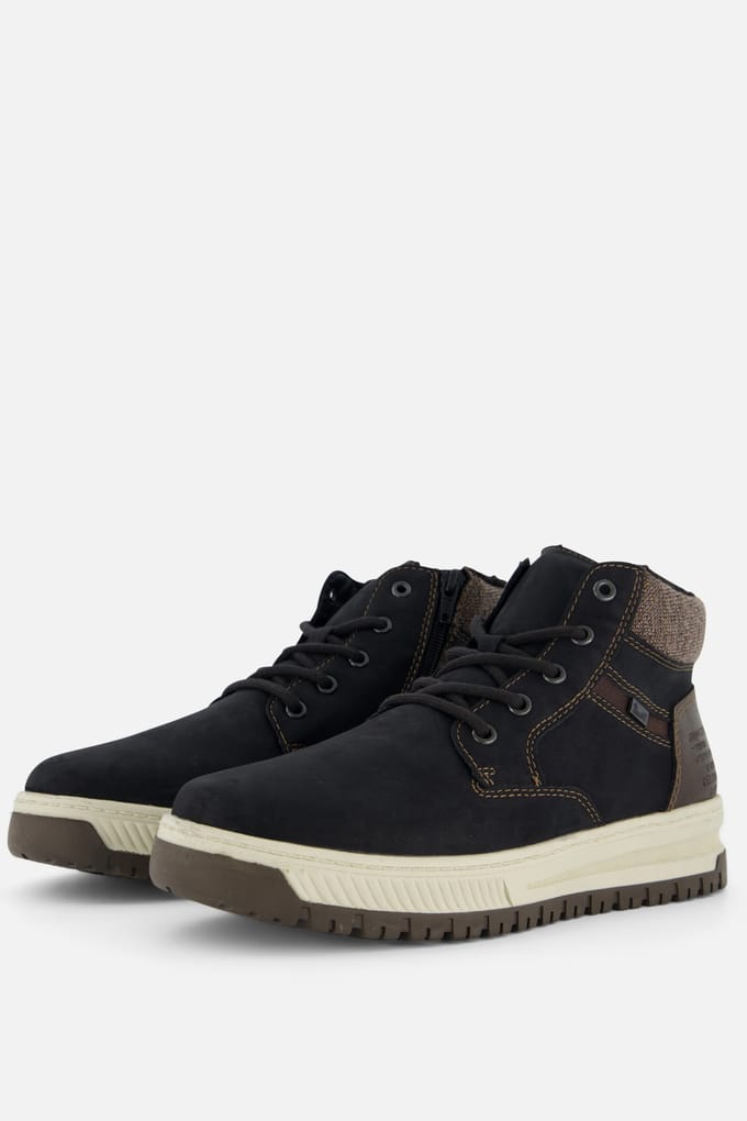 Rieker Veterboots zwart Nubuck - Maat 47