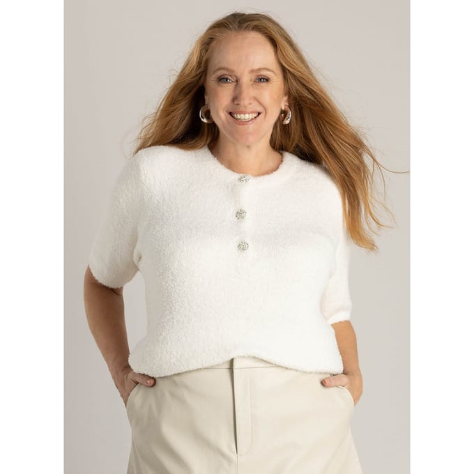 YEST CURVE Hera Tops - Winter White - maat X-0(44)