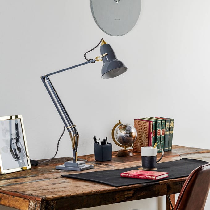 Anglepoise - Original 1227™ Brass bureaulamp - olifantengrijs - Ked - met tafelvoet - 4 - 6 Wochen