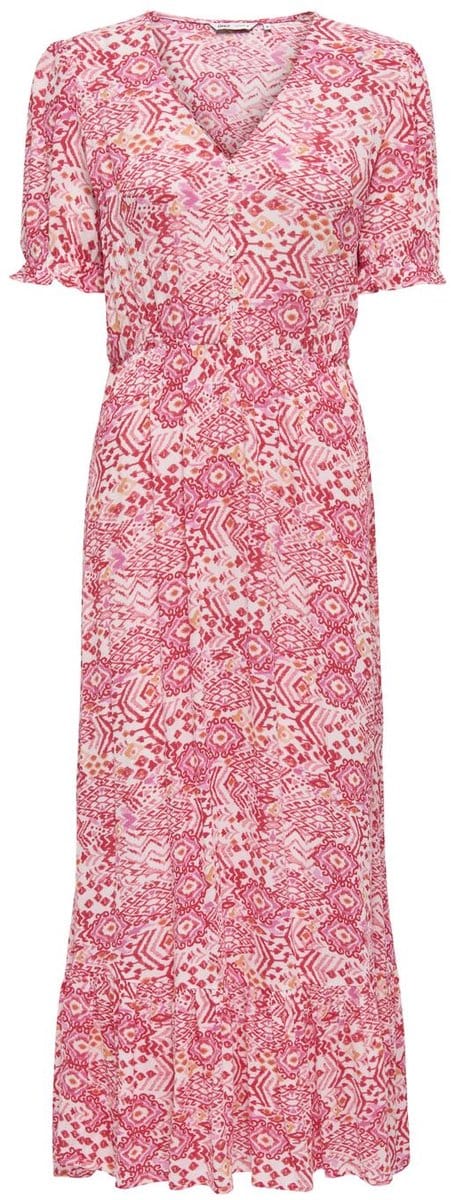 ONLY - ONLCHIANTI S/S LONG DRESS WVN NOOS - Dames - Maxi jurken