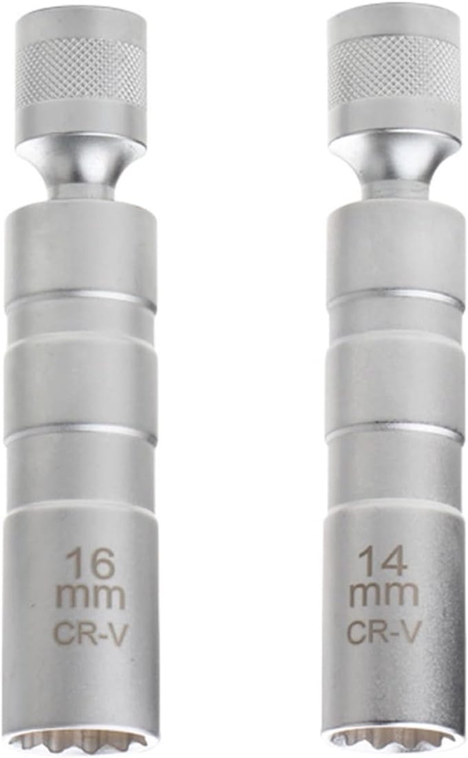 Bougiesleutel Set - Gereedschap Motor - Auto Onderhoud - Flexibel Magneetontwerp - 14mm 16mm