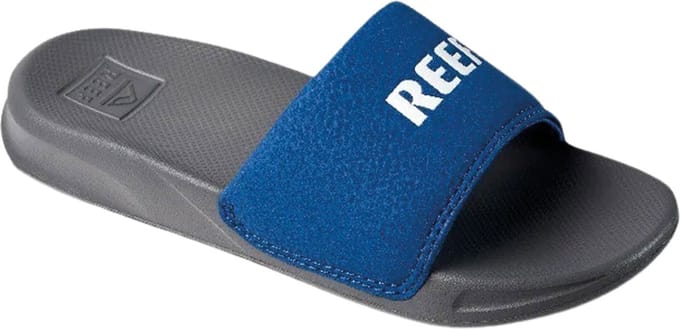 Reef Kids One Slide Jongens Slippers - Grijs/Blauw - Maat 32