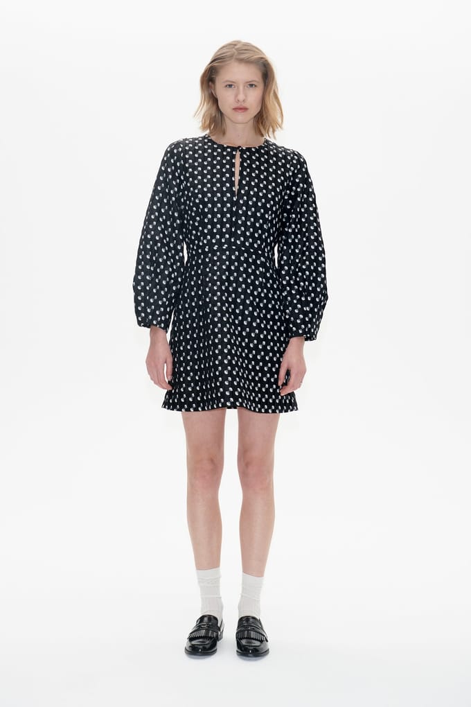Baum und Pferdgarten Afifa Dress Black Jacquard Dot Größe: 42 | Minikleider Outlet | Damen | Schwarz