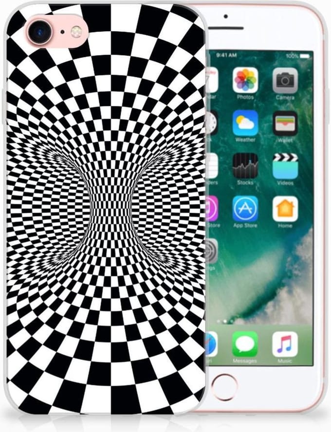 iPhone SE 2022 | SE 2020 | 8 | 7 TPU Hoesje Illusie