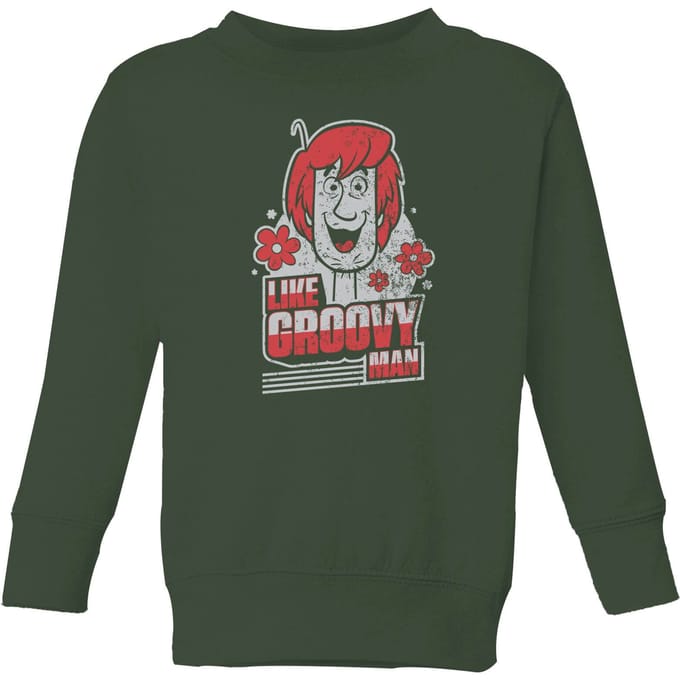 Scooby Doo Like, Groovy Man Kids' Sweatshirt - Forest Green - 98/104 (3-4 jaar)