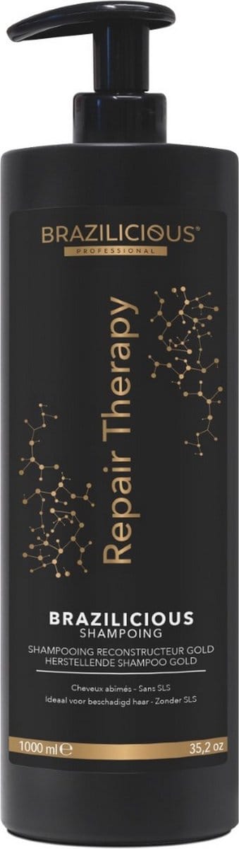 Brazilicious Shampoo Reconstructor GOLD - Onderhoudshampoo voor de keratine behandeling