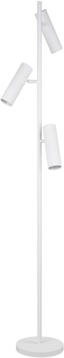 TRIO SOKA - Vloerlamp - Wit mat - excl. 3x GU10 5 W - Voetschakelaar